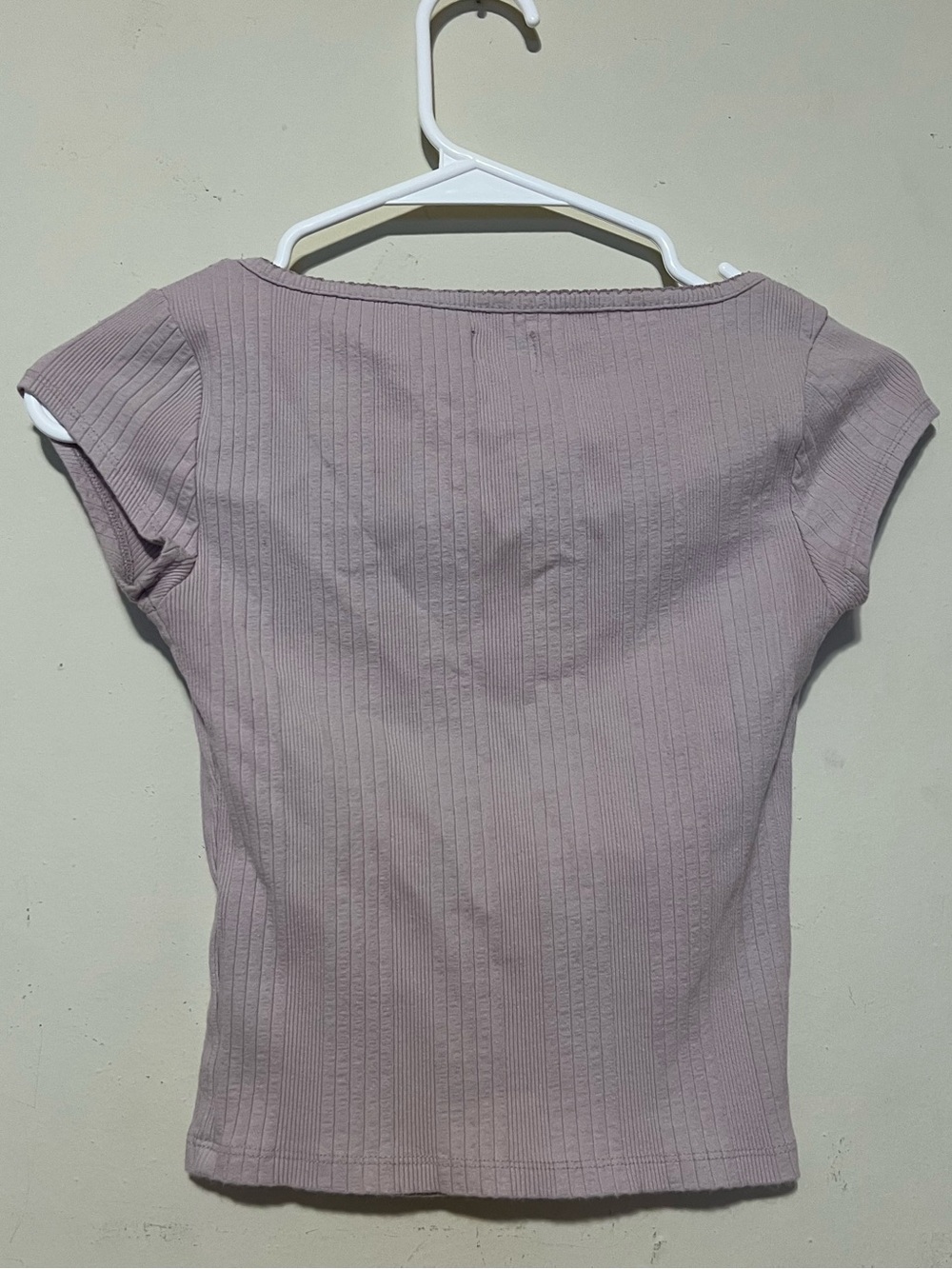 BDG Ribbed Purple Top - Picture 3 of 3